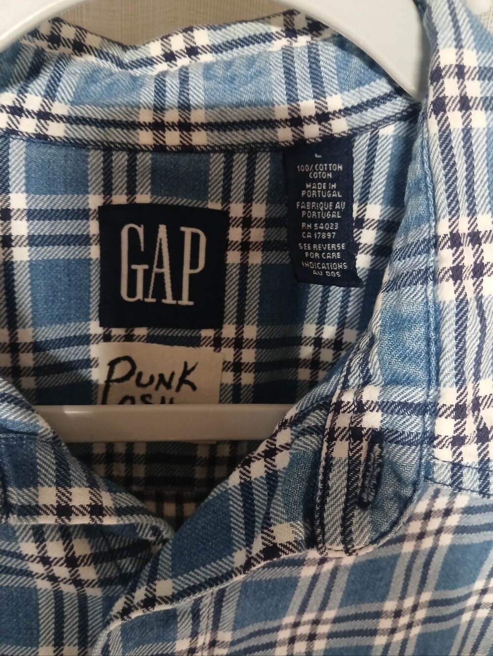 PINK FLOYD GRAPHIC UPCYCLED FLANNEL UNISEX SIZE LG PTP 23.5IN - Picture 2 of 4